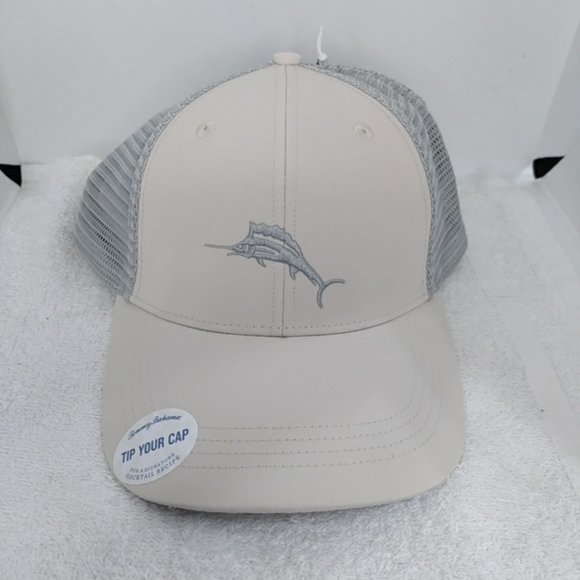 Tommy Bahama Other - Tommy Bahama Tip Your Cap Hat Marlin Margarita Adjustable Baseball Beige/Gray